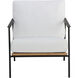 Milan Stinson White Outdoor Armchair